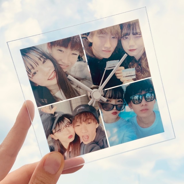 ミニスクエア時計